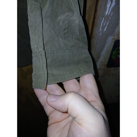 Love Tree Utility Jacket Women’s Size Large Army Green Drawstring Waist 40×28 - Picture 5 of 16